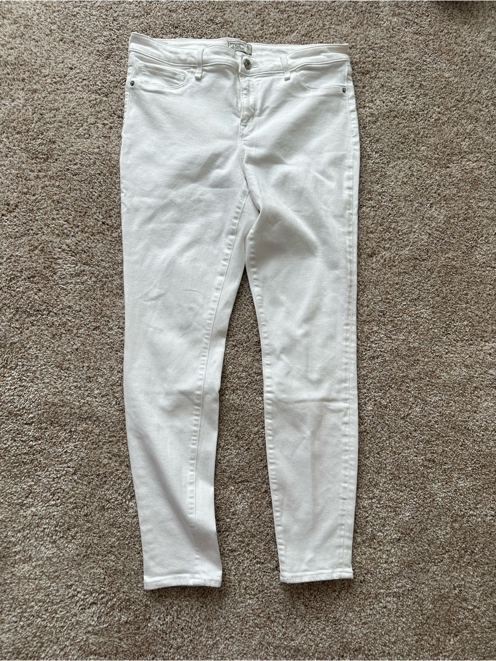 Abercrombie & Fitch White Skinny Jeans